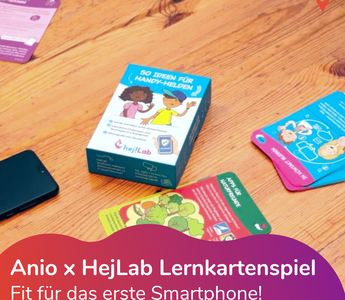 Anio x HejLab Lernkartenspiel: Fit für das erste Smartphone!