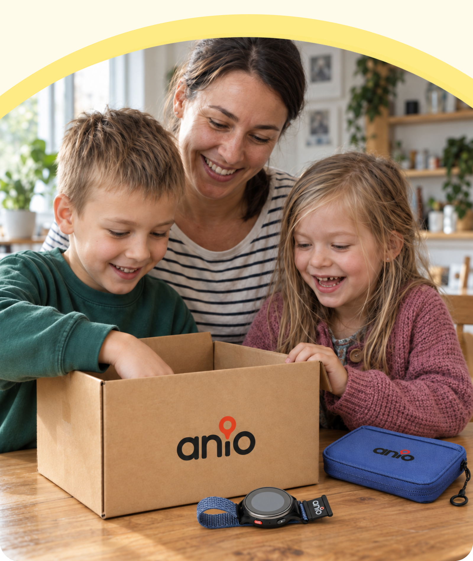 Kind mit Anio Kinderuhr