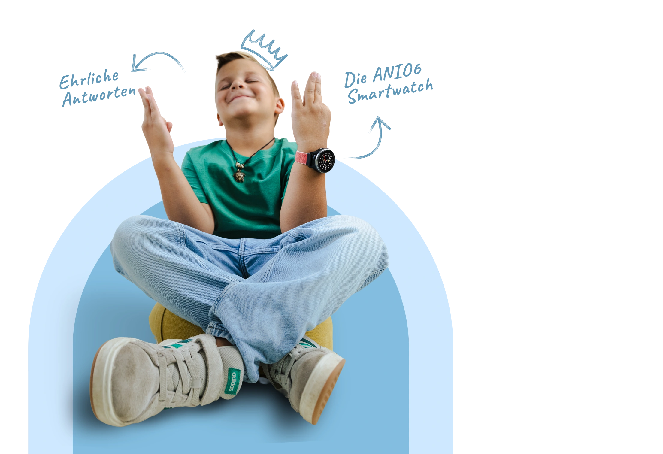 Kind mit Anio Kinderuhr