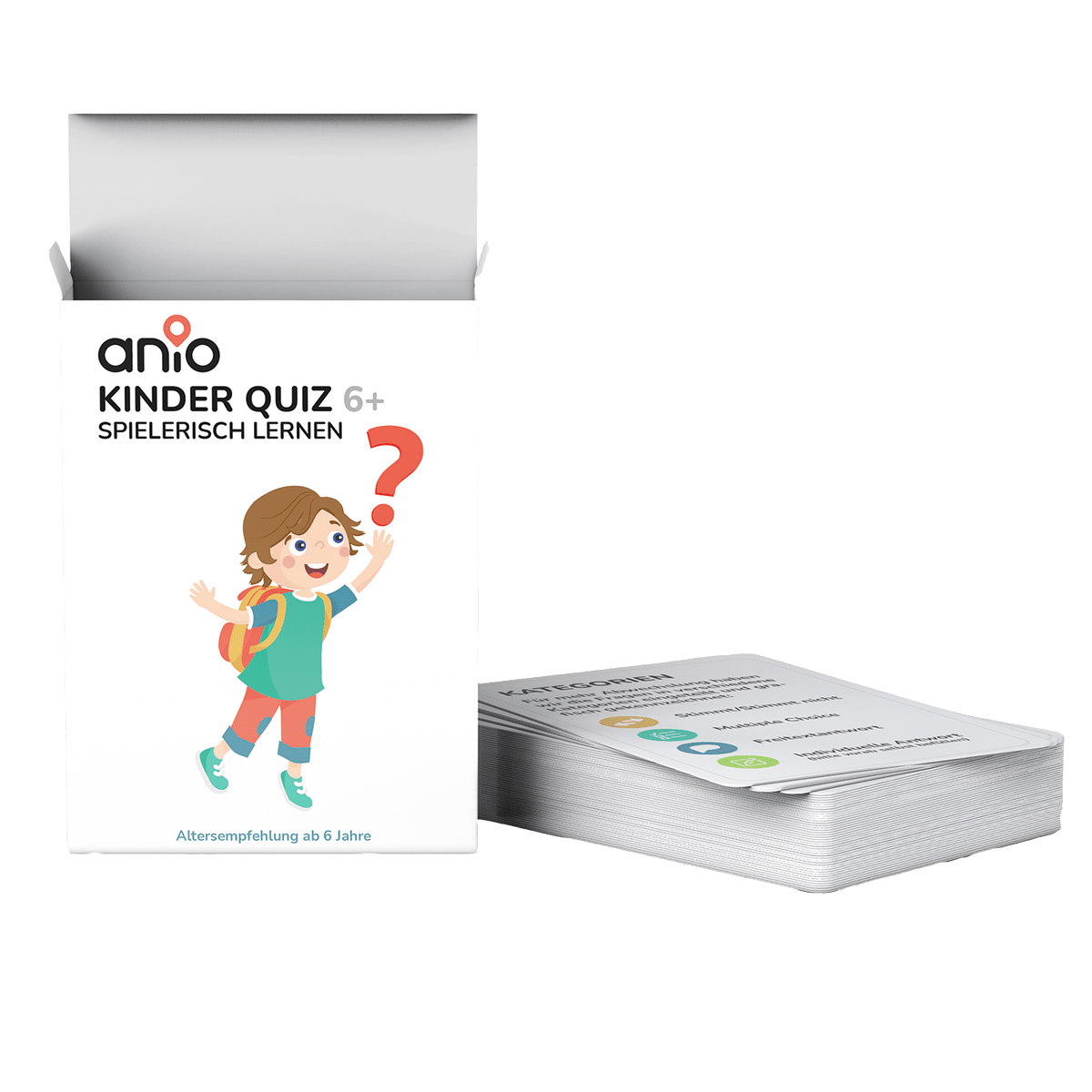 Anio Kinderquiz 6+ - Kartenquiz zu Alltagsthemen