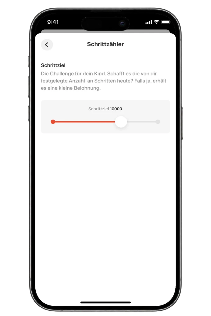 Schrittziel in der Anio App