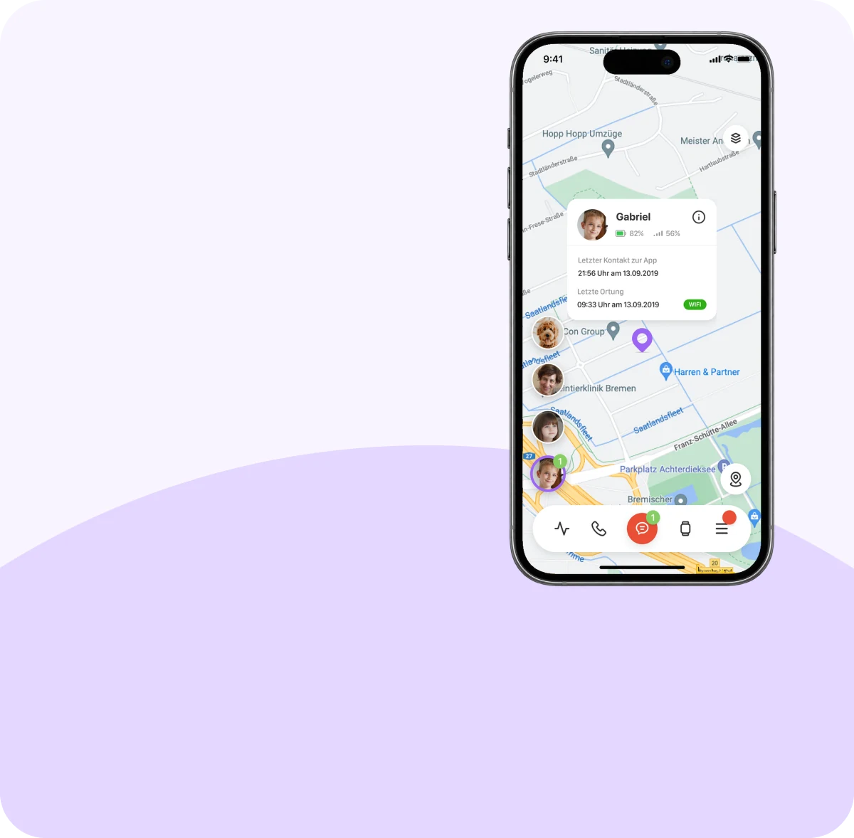 Anio Eltern-App auf dem Smartphone