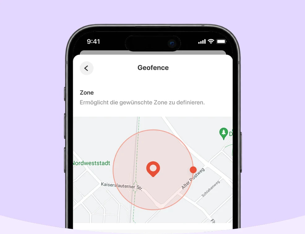 Zone anlegen in der Anio App