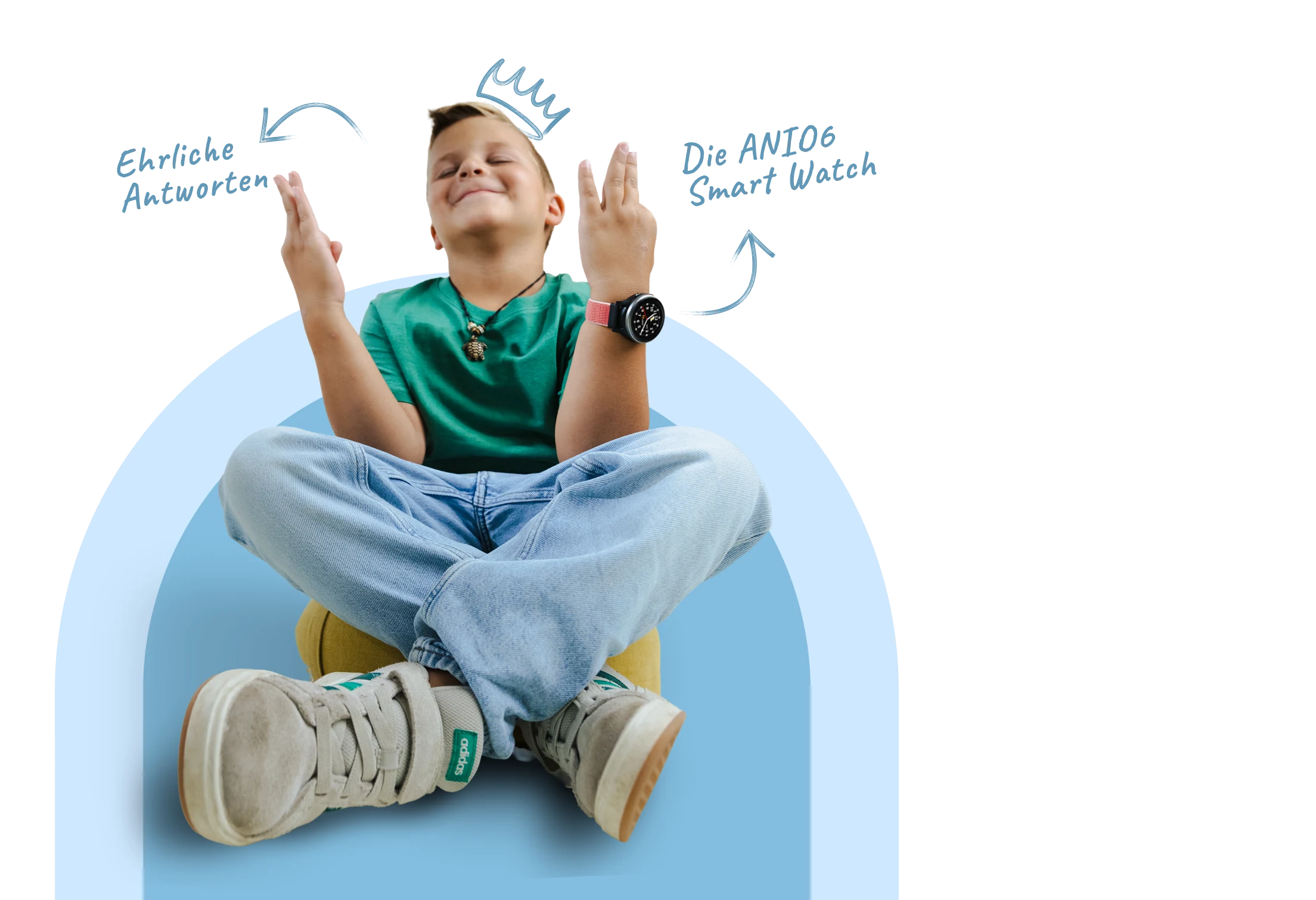 Kind mit Anio Kinderuhr