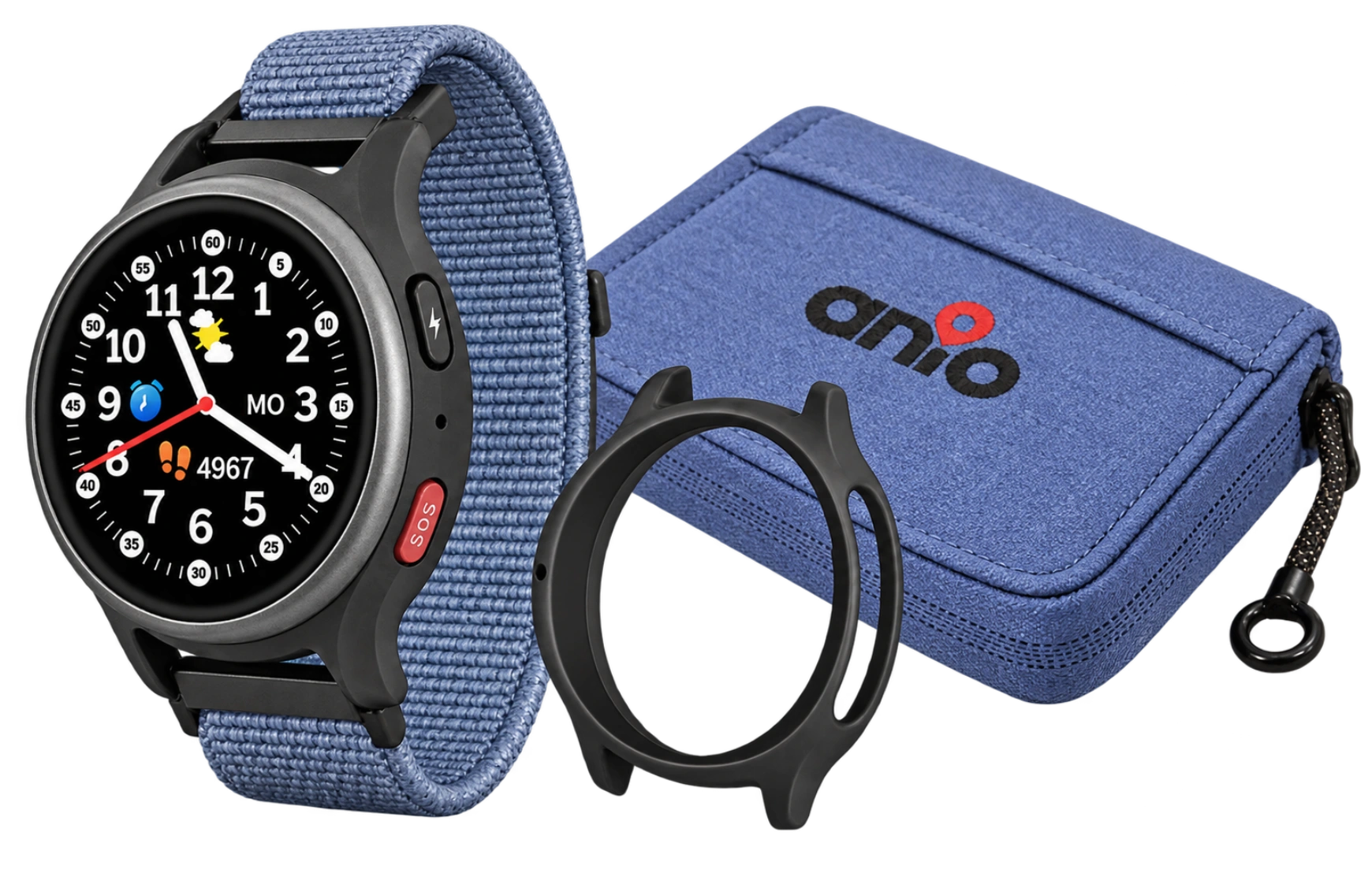 Anio 6 mit Protector Case und Uhren-Mäppchen