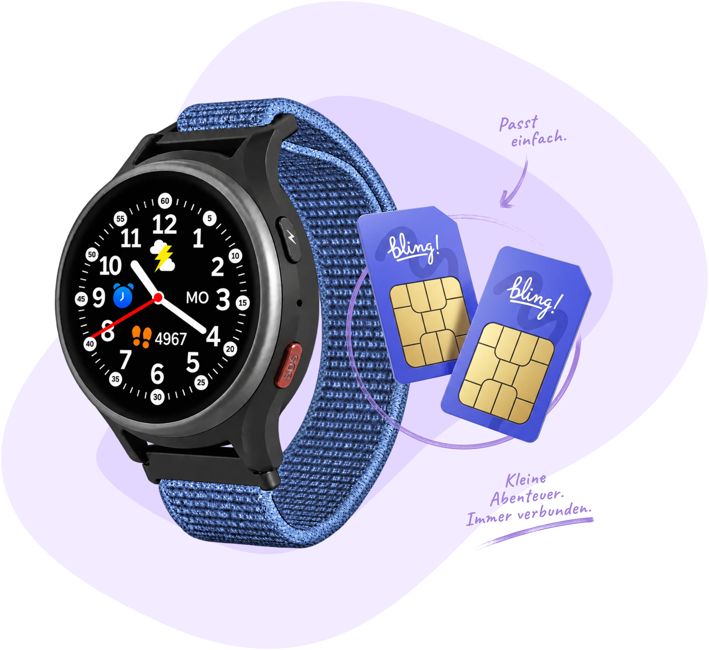 Anio Uhr mit Bling SIM-Karte